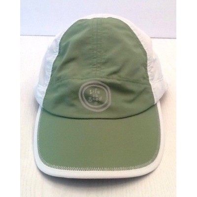 "Life Is Good" Cap Hat 's Green & White 100% Nylon Adjustable Tie  eb-59018141